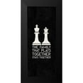 thumbnail image 2 of Reed, Tara 12x24 Black Modern Framed Museum Art Print Titled - Chess Sentiment vertical black II-Family, 2 of 5