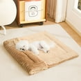 thumbnail image 5 of 3-In-1 Convertible Squishmallow Pet Bed for Puppy Kitten, Washable Half-Closed Small Dog Bed & Cat Beds for Indoor Cats, Cozy Lint Calming Dog Beds for Small Dogs, Brown, 5 of 7