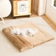 thumbnail image 4 of Caseta de tela para perros 3 en 1, manta para mascotas, tapete, plegable, acogedor, sofá para perros pequeños, nidos para gatos, cálido, interior, cama para mascotas perfectamente cómoda, colchón de a, 4 of 6