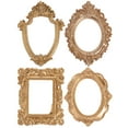 thumbnail image 1 of 4 Pcs Accessoires de Cadre Photo Cadres Décoratifs en Résine Cadres Rétro, 1 of 4