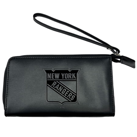Black New York Rangers Cell Phone Wristlet Wallet