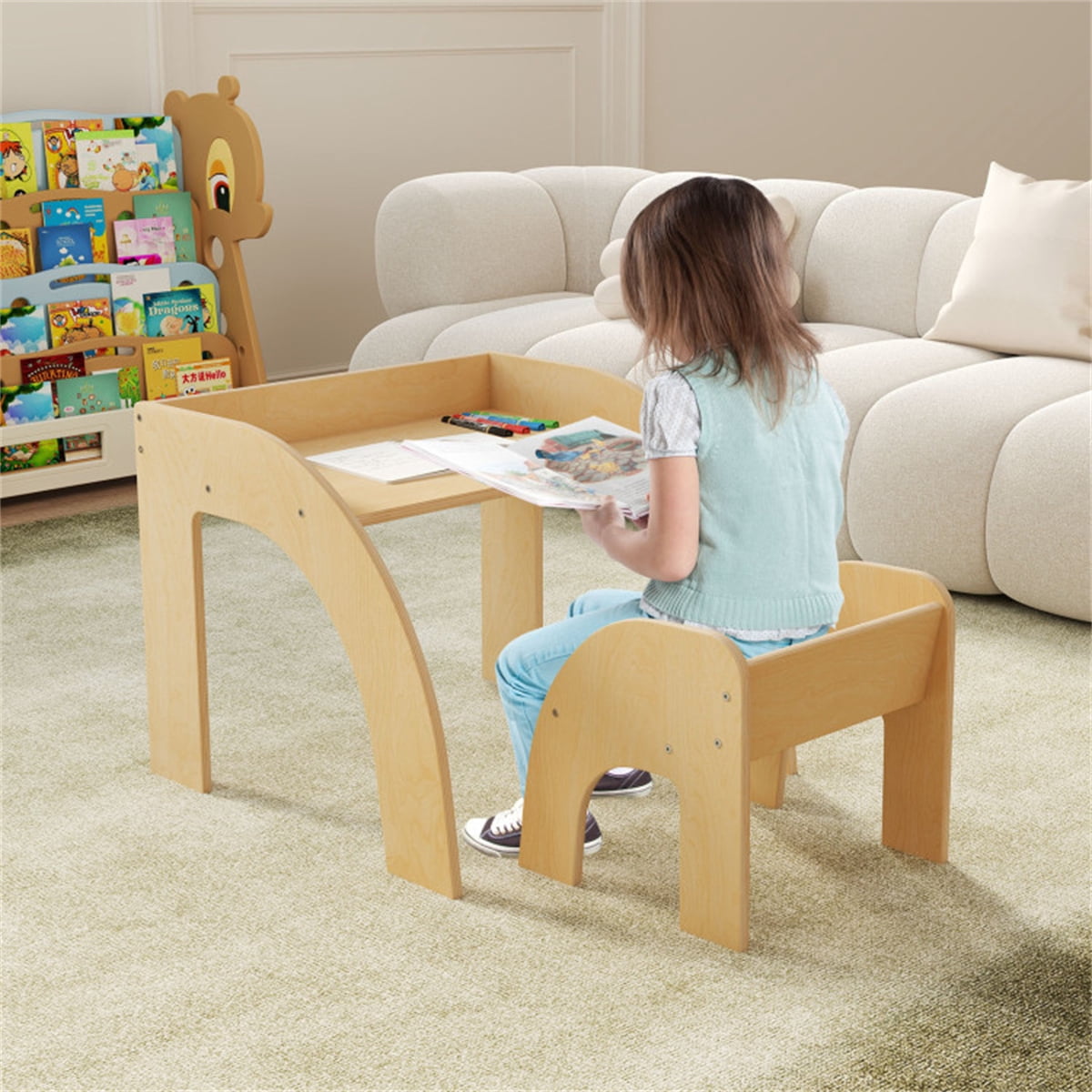 kids furniture set with 1 kids table and 1 chair