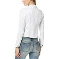 thumbnail image 2 of KUT from the Kloth Women's Kara Jean Jacket White Size Large, 2 of 2