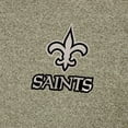 thumbnail image 2 of Men's Antigua Heather Olive New Orleans Saints Subtle Quarter-Zip Top, 2 of 2