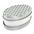 thumbnail image 1 of Râpe à Fromage au Parmesan, Râpe à Fromage Double Face en Acier Inoxydable, Râpe Portable avec Récipient de Stockage pour Radis au Gingembre, 1 of 8