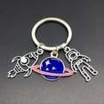 thumbnail image 5 of Keychain Astronaut Metal Keyring Rocket Space Keychain Purse Bag Pendant Decoration for Car Key Holder Creative Gift, 5 of 5