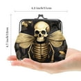 thumbnail image 2 of Honeybee Stylish Small Coin Purse - 0.7 Microfiber Zinc Alloy Jaws - 4.3x4.7 in/11x12 cm - Durable and Compact Wallet for Your Essentials, 2 of 7
