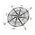 thumbnail image 3 of Navigation Compass Decal,Car Campass Sticker Waterproof Auto Nautical Decal Car Window Decal Precision Engineered, 3 of 9