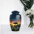 thumbnail image 4 of Shining Dolphin Urns for Human Ashes Adult, Cremation Funeral Urn for Female - Memorial Decorative Urn - Ashes Urns Keepsake - 3inch 4pcs Small & 10inch 1pcs Large Size Combo- Pack of 5, 4 of 7
