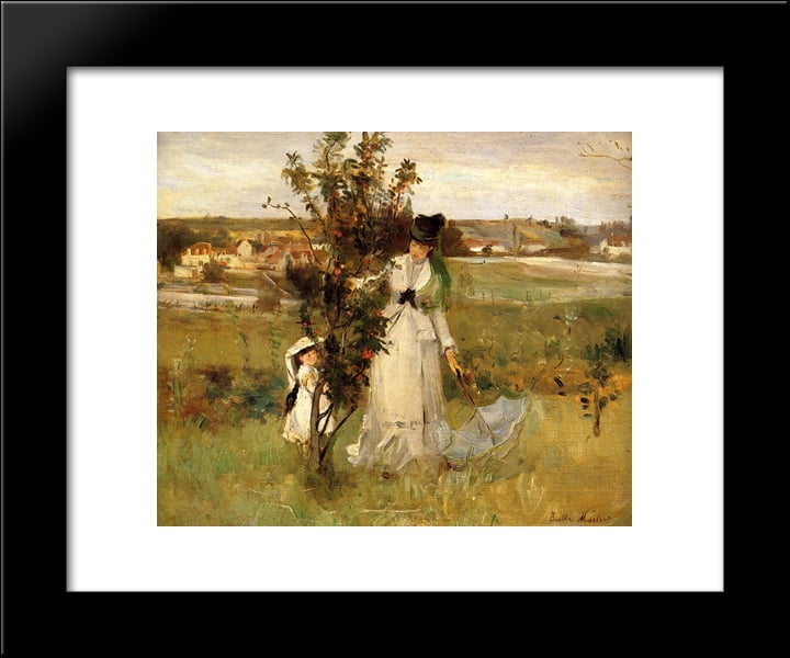 Hide and Seek 20x24 Framed Art Print by Morisot, Berthe