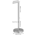 thumbnail image 2 of Round Free Standing Toilet Paper Holder in Brushed Nickel, 2 of 13