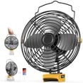 thumbnail image 1 of Ventilador inalámbrico para obras Ecarke, 20 V, 8 pulgadas y 2 velocidades con carga USB, 1 of 8