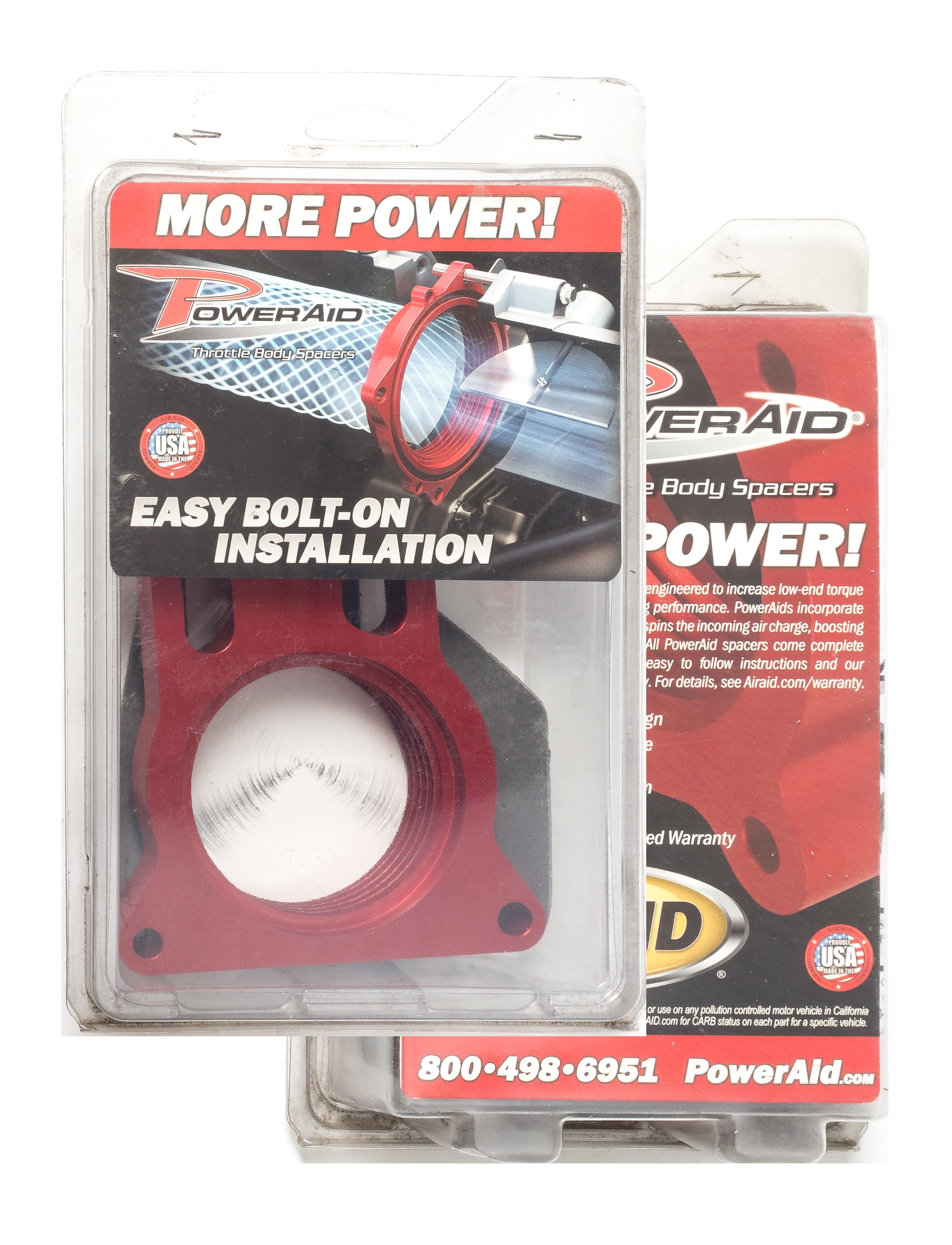Airaid 200-550 PowerAid Throttle Body Spacer - Improves Low-End Torque & Throttle Response