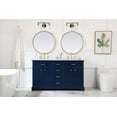 thumbnail image 7 of Elegant Decor Americana 60" Wood Double Bathroom Vanity in Light Gray, 7 of 7