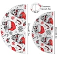 thumbnail image 3 of FMSHPON Snowflake Santa Xmas Tree Xmas Christmas Tree Skirt Stand Mat for Holiday Party Decoration Indoor Outdoor 36 inches, 3 of 6