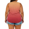 thumbnail image 4 of Luvrsol Tank Tops for Women Plus Size V-Neck Sleeveless Gradient Print Comfortable Tank Top, S-5XL, 4 of 7