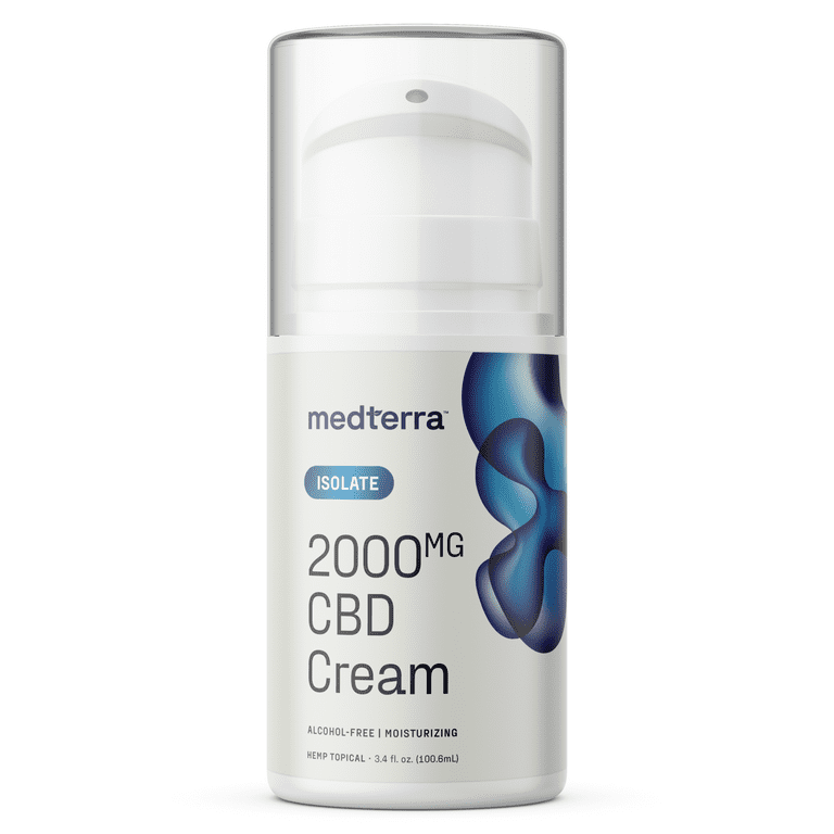 Medterra Relief Rub: 2000mg CBD Isolate Muscle Reliever Cream, 3.4