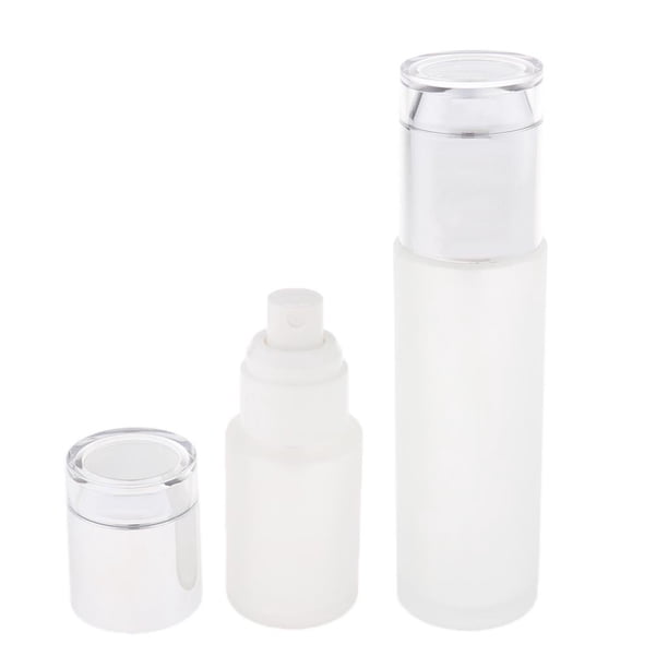 Botella de Spray de de 2 Piezas 30ml / 80ml, Dispensador de Maquillaje, Recargable Silencioso