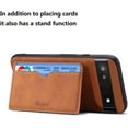 thumbnail image 4 of for Google Pixel 6A 2022 Case, Slim PU Leather Wallet Case Credit Card Slot Holder Lightweight Protective Case with Kickstand for Google Pixel 6A 2022 (Brown), 4 of 11