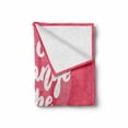 thumbnail image 2 of Saying Soft Flannel Fleece Blanket, You Can Change the World Girl Female Empowerment Feminist Text on Pink, Cozy Plush for Indoor and Outdoor Use, 70" x 90", Hot Pink Coral and White, by Ambesonne, 2 of 6