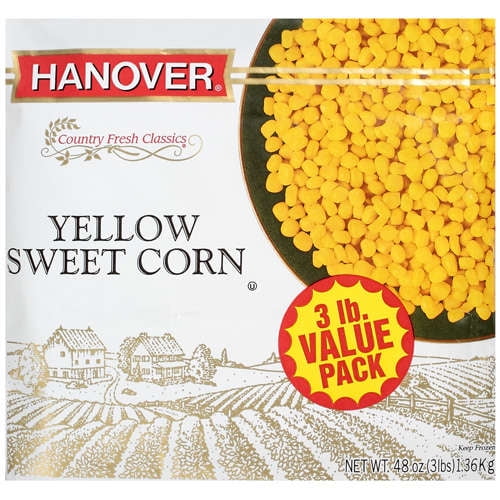 Hanover Country Fresh Yellow Sweet Corn, 3 lb Frozen Bag