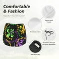 thumbnail image 5 of Disketp Mardi Gras6 Print Women's Shorts Workout Shorts for Athletic Gym Running Shorts with Phone Pockets Large, 5 of 8