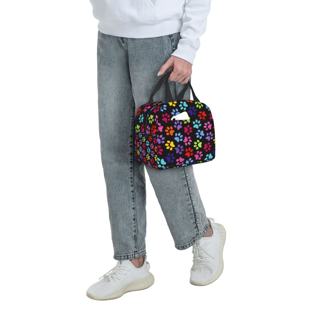 The Beatle Submarine Lunch Bag for Women Men Waterproof Insulated Canvas Cooler Thermal Food Containers Picnic Work Lunch Box