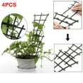 thumbnail image 2 of PPLoney Mini Potted Support for Climbing Vines - Durable Plastic Garden Trellis for Small Plants - Easy to Use Plant Support for Tomato, Cucumber, Clematis, and More - 2 Pcs, 2 of 7