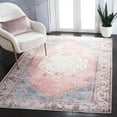 thumbnail image 3 of SAFAVIEH Serapi Malanie Traditional Machine Washable Area Rug, Ivory/Pink, 5'3" x 7'7", 3 of 14