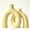 Beige, variant on Hug Donut Decorative Vase Set - Modern Nordic Boho Style Vases Home Decor, Matte Ceramic Decorations for Living Room Shelf, Bookshelf Mantle Entryway Table or Console Décor