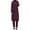 Wine Red, variant on Neinkie Muslim Swimwear for Women Modest Full Cover Swimsuit Long Sleeve Hijab Burkini