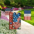 thumbnail image 5 of God Bless America 4th of July Patriotic Garden Flag Double Sided, USA Memorial Day Stars Stripes Vintage Decorative Yard Outdoor Home Small Decor, American Outside House Decoration 12 x 18, 5 of 5