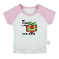 thumbnail image 2 of iDzn My Rolls Are Homemade Funny T shirt For Baby, Newborn Babies T-shirts, Infant Tops, 0-24M Kids Graphic Tees Clothing (Short Pink Raglan T-shirt, 12-18 Months), 2 of 5