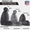 thumbnail image 5 of Husband Pillow Aspen Iron Grey, Reading Pillow Bed Rest Chair, Two-Sided Reversible Fabric, Large Lounge Cushion Adult Backrest with Arms, Comfy Back Support for Sit Sitting Up, Wash/ Removable Cover, 5 of 9