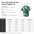 thumbnail image 5 of Lsque Peacock And Flowers print Men's Cuban Collar Short Sleeve Shirt Summer Beachwear Casual Button Down Fashionable Vacation Leisure Shirt-X-Large, 5 of 7
