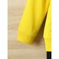 thumbnail image 6 of Kucnuzki 4T Little Boy Winter Outfits Pants Sets 5T Long Sleeve Casual Stylish Pure Color Hoodie Sweatshirt Elastic Pants 2PCS Set Yellow, 6 of 8