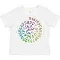 thumbnail image 3 of Inktastic Pi Day Pi Numerals in Rainbow Spiral Boys or Girls Toddler T-Shirt, 3 of 5