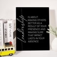 thumbnail image 3 of Leadership Quote Canvas Wall Art Motivational Leadership Canvas Print Painting Office Home Wall Decor Framed Leader Teacher Boss Gift 12x15 Inches （Black）, 3 of 5