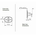 thumbnail image 2 of Grohe 19839000 Grohflex Authentic Custom Shower Thermostatic Trim With Control Module Starlight Chrome, 2 of 2