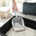 thumbnail image 5 of Cat Litter Scoop, Alnum Alloy Sifter, Kitty Metal Scooper, Long Handle, Kitten Pooper Lifter, for Litter Box, 36*13.5*4.5cm, 5 of 5