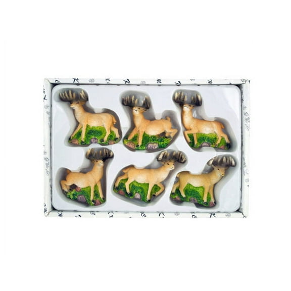 Deer Buck Running Six Piece Magnet Set