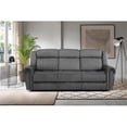 thumbnail image 3 of Lexicon Brennen Microfiber 2-Piece Manual Reclining Sofa Set in Charcoal, 3 of 15