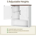 thumbnail image 3 of Semiocthome Farmhouse Bathroom Cabinet Medicine Cabinet with Adjustable Shelf for Bathroom,White,Wooden, 3 of 9