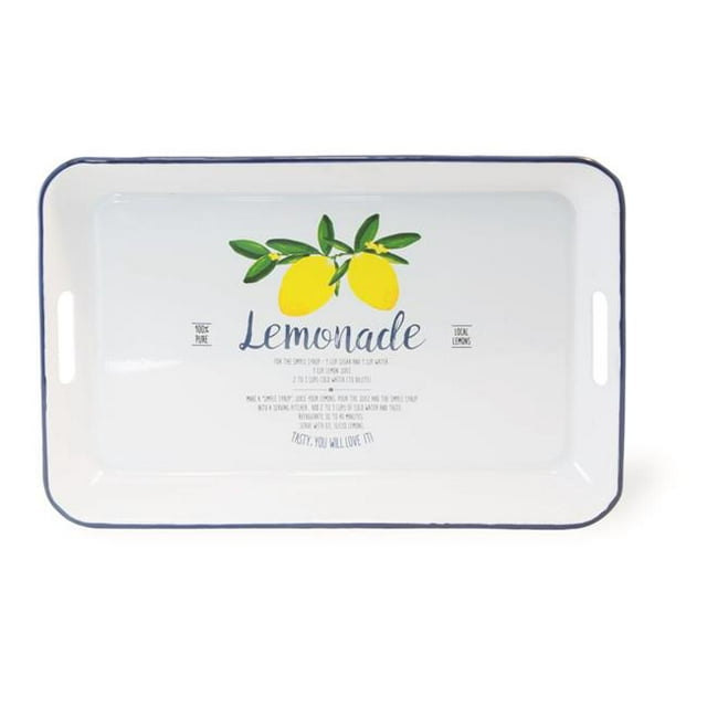 Boston International BFA19218 Lemonade Metal Tray