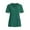A Green, variant on Scrubs Top for Women, Mock Wrap with Pockets Soft Stretch & Durable Workwear Shirts Green M