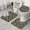 Green Brown Camo, variant on Red Blue Camo Bold Shapes Pattern Bathroom Rugs Sets 3 Piece,Toilet Cover Set,Absorbent Non Slip Bathroom Mats Sets with U-Shaped Contour Rug Toilet Rug Set