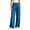 Blue, variant on Workout Pants Women Straight Leg Solid Color Gym Pants Athletic Running Casual Pants with Pockets L