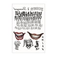 thumbnail image 4 of For Joker Temporary Tattoos Halloween Fancy Dress Sticks Y0R0, 4 of 7