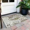thumbnail image 6 of Addison Rugs Chantille Indoor/Outdoor Transitional Abstract Brown Washable Rectangle Rug, 1'8" x 2'6", 6 of 6