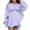 Purple, variant on Girls New York Hoodies Fall Winter Long Sleeve Casual Graphic Hooded Sweatshirt with Pockets Kids Pullover Tops